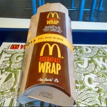 New breakfast wrap is awesome.