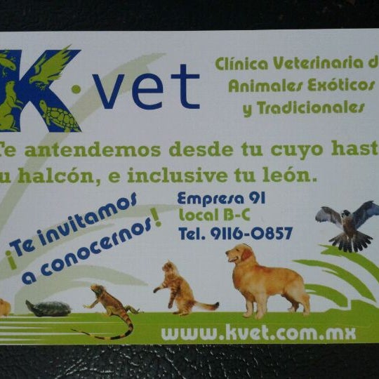 Photo taken at K VET Veterinaria de Exóticos y Tradicionales by Sonia on 9/1/2011
