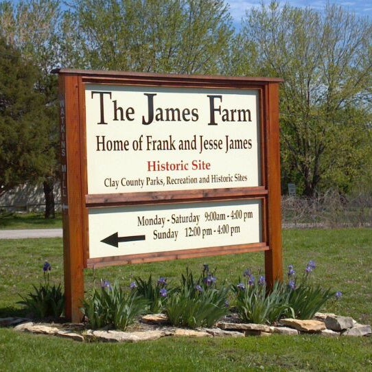 Photo taken at Jesse James Farm and Museum by Emily D. on 4/6/2012