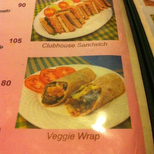 Try the veggie wrap its cheap