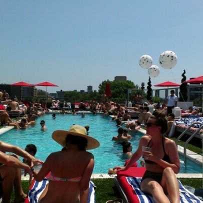 Photo taken at Penthouse Pool and Lounge by Andrew W. on 7/4/2012