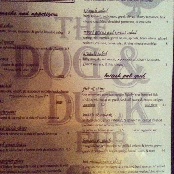 Photo taken at The Dog &amp; Duck Pub by Caitlyn B. on 4/14/2012