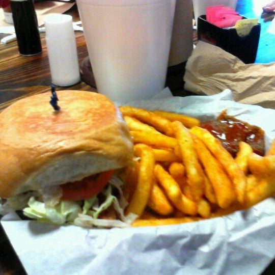 Photo taken at Moonie&#39;s Burger House by Laurie A. on 3/21/2012