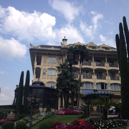Photo taken at Hotel Villa e Palazzo Aminta by Сергей Д. on 8/24/2012