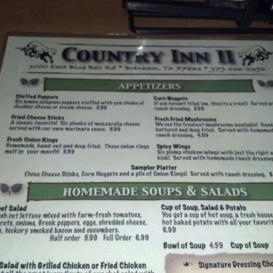 Country Inn II (Now Closed) - 2 tips