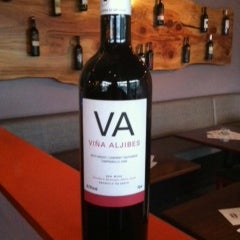Glass pour special for this week: Vina Aljibes Tinto. Dark Cherry & Coffee notes, dry finish. 90 pts Robert Parker. 38% Petite Verdot, 38% Cab Sauv, 24% Tempranillo. $8