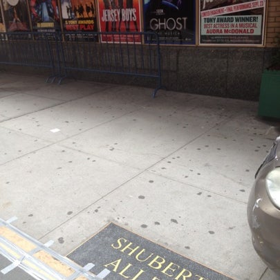 Photo taken at Shubert Alley by Allie F. on 8/5/2012