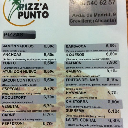 Punto pizza sale
