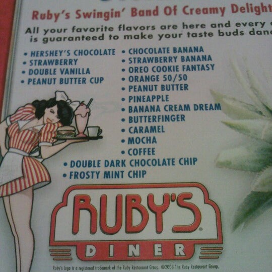 รูปภาพถ่ายที่ Ruby&#39;s Diner โดย Kristal D. เมื่อ 9/9/2012