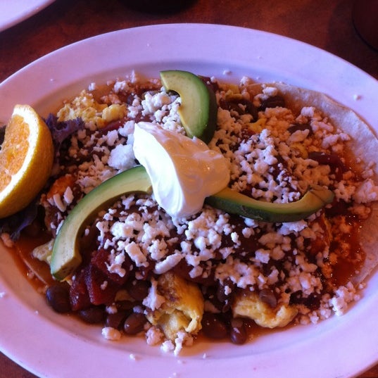 You have to try the Huevos Rancheros! So good!
