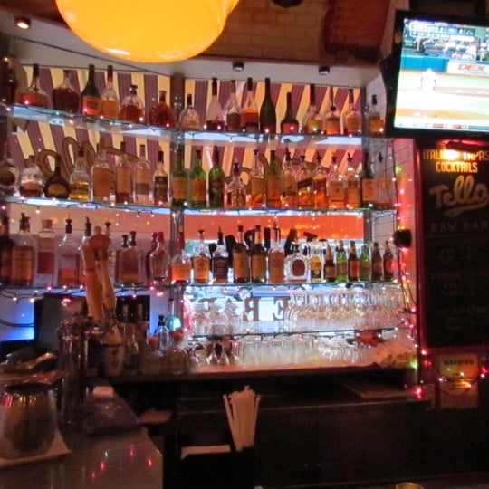 The dining room during service at Tello's on July 4th 2012.