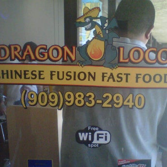 Photo taken at Dragon Loco Chinese Mexican Fusion by roger e. on 7/25/2012