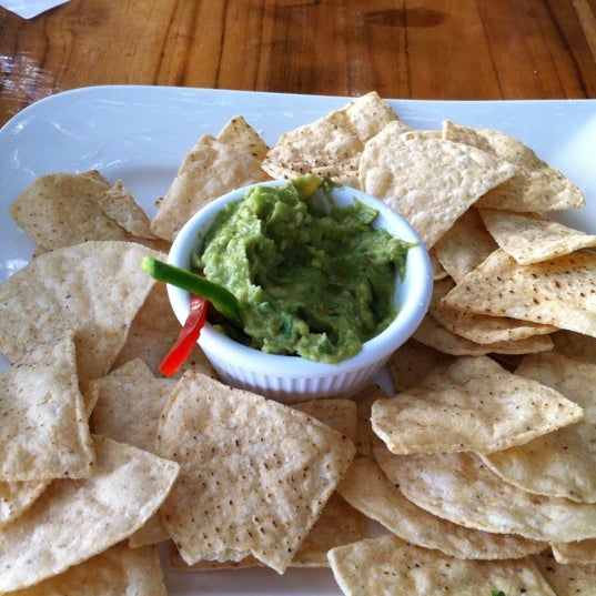 Try the guacamole, small but yummy