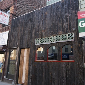 The nameless Greenpoint bar recently started serving noodles out of its lower level. Patrons are instructed to order at the bar and bring their ticket downstairs to Lindsay Salminen (Pies n' Thighs)