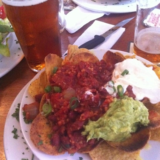 Try the nachos. Even fills up a fat bugger like me!