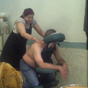 Super sweet staff to me and my clueless father who decided to get his massage sans shirt.