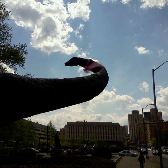 Photo taken at Dippy the Dinosaur (Diplodocus carnegii) by Pierre W. on 5/6/2011