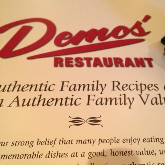 Photo taken at Demos&#39; Steak &amp; Spaghetti House by Breana D. on 5/17/2012