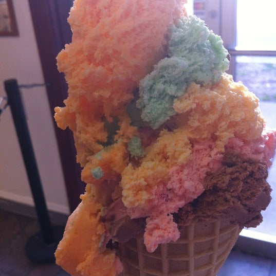 Photo taken at The Original Rainbow Cone by Sal S. on 3/17/2012