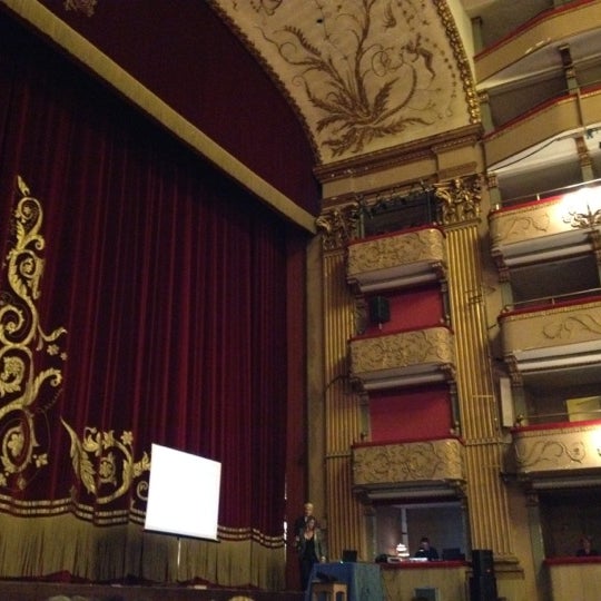 Photo taken at Teatro Verdi by Stefano T. on 4/11/2012