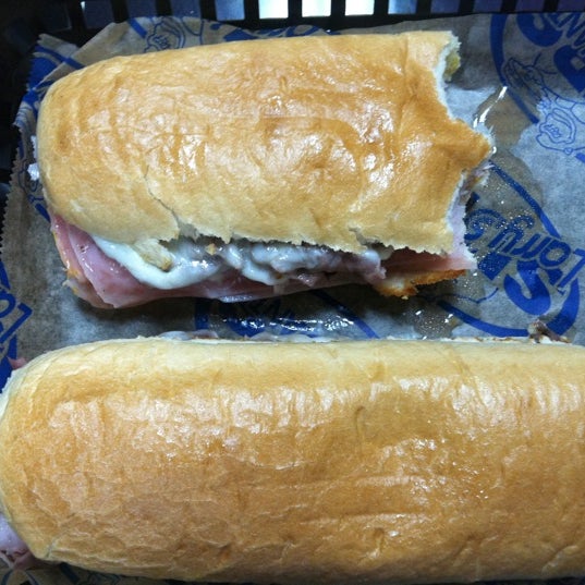 Photo taken at Larry&#39;s Giant Subs by Travis T. on 4/9/2011