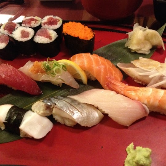 Photo taken at Sushi Go 55 by R U. on 7/10/2012