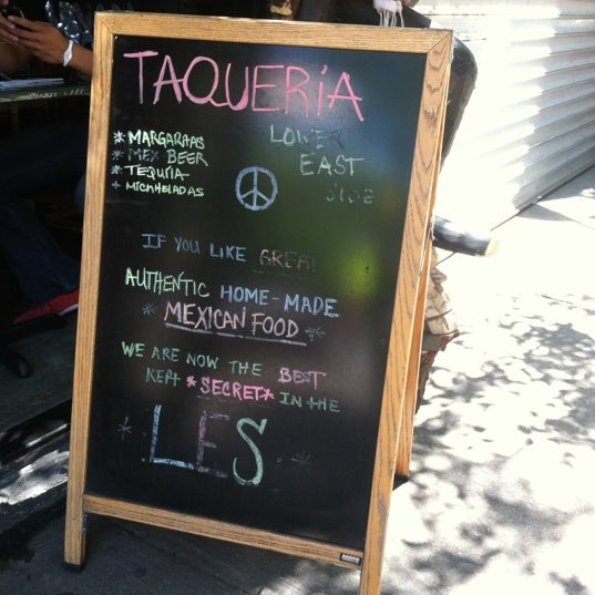 Photo taken at Taqueria Lower East Side by Melissa S. on 5/18/2012