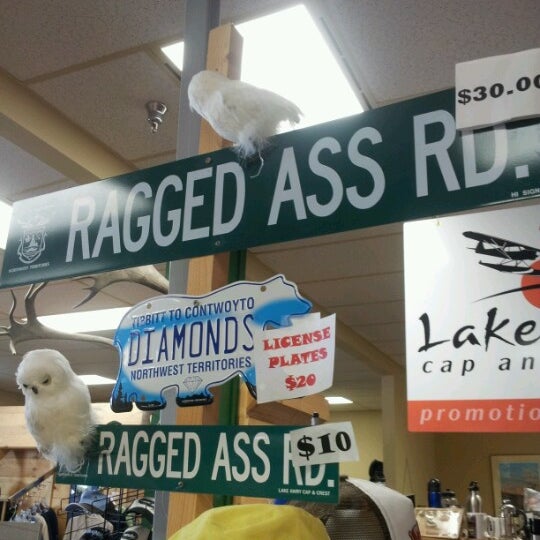 Ragged Ass Road Shoppe Gift Store in Yellowknife