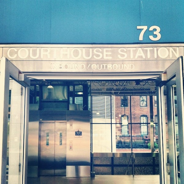 MBTA Courthouse Station Seaport District Court House Station