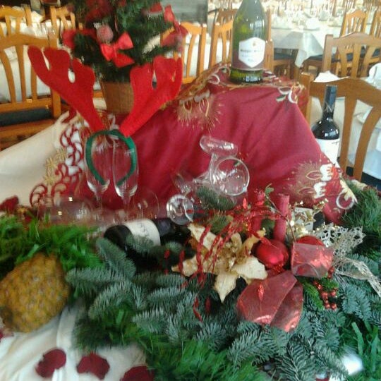 mañana de navidad y se siente el ambiente en el restaurante Il Borsalino :-)