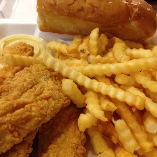 Photo taken at Raising Cane&#39;s Chicken Fingers by Jason M. on 4/29/2012