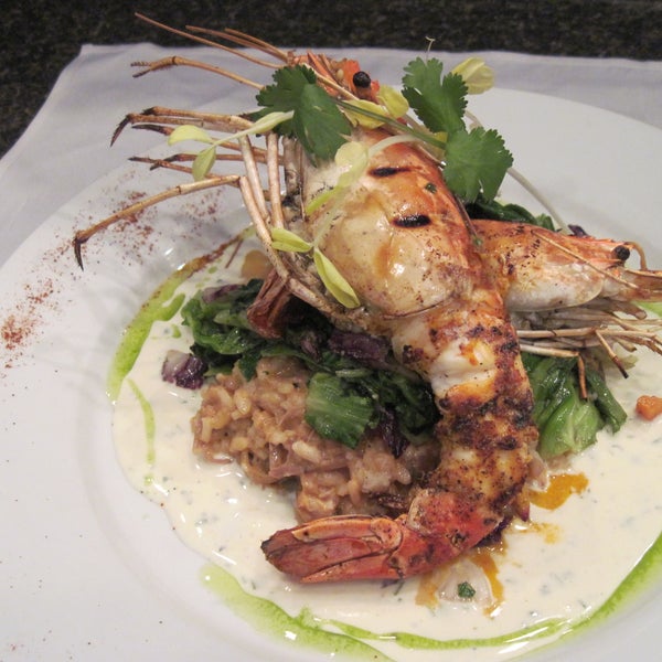 ArtWalk is Tonight!  Tonight's Special:  Chile-Rubbed U-2 shrimp, pulled pork risotto & a manchego cream!  Call for reservations!