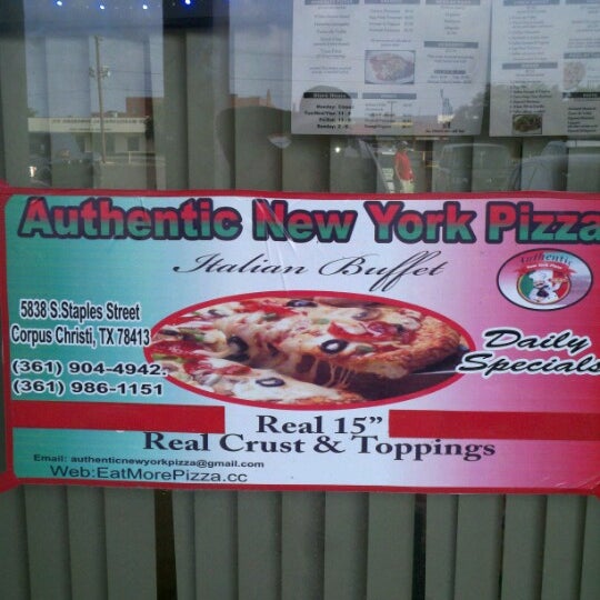 Photo taken at Authentic New York Pizza by John C. on 7/27/2012
