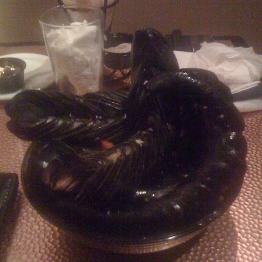 Took down all five varieties of Wednesday "all you can eat mussels" - I'm stuffed! Creole my favorite.
