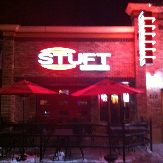 Photo taken at Stuft Burger Bar by Tiffany P. on 1/4/2011