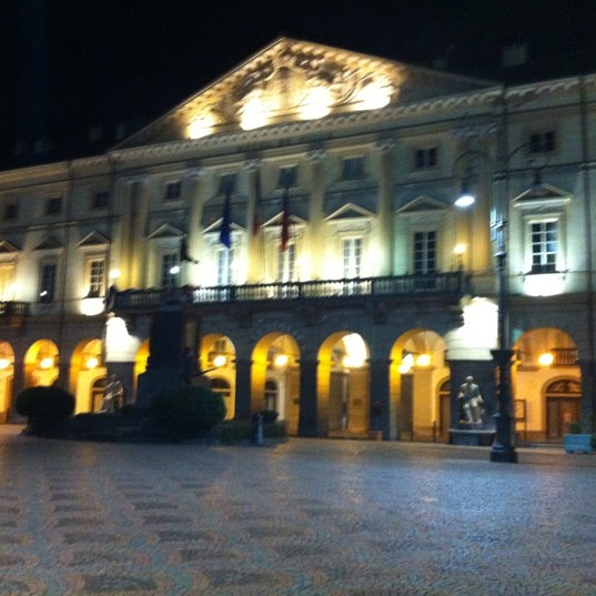 Photo taken at Piazza Chanoux by Orsini G. on 3/27/2012