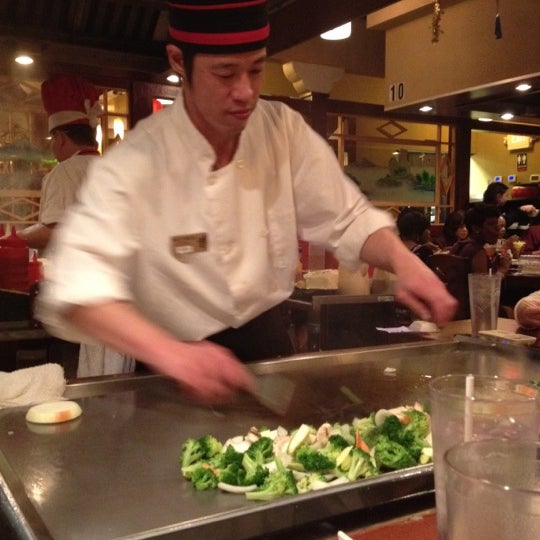 Photo taken at Miyako Hibachi Sushi &amp; Steakhouse by Sammy D. on 2/26/2012