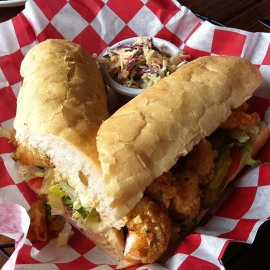 Start with the fried green tomatoes & then a po boy. I liked the St. Charles with fried shrimp!