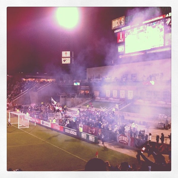 Photo taken at Colorado Rapids Supporters Terrace by Stephen on 10/28/2011