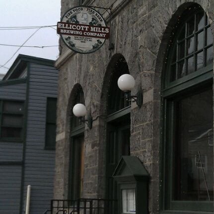 Photo taken at Ellicott Mills Brewing Company by Sabrina S. on 1/4/2012