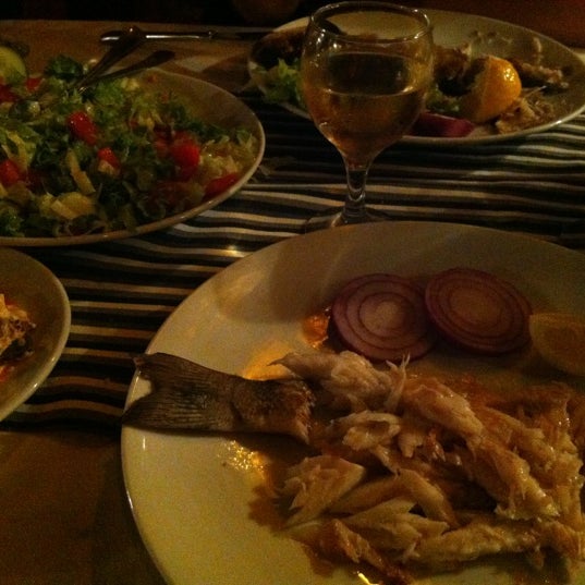 Photo taken at Marina&#39;s Steak &amp; Fish Restaurant by Neslihan ® on 9/10/2012