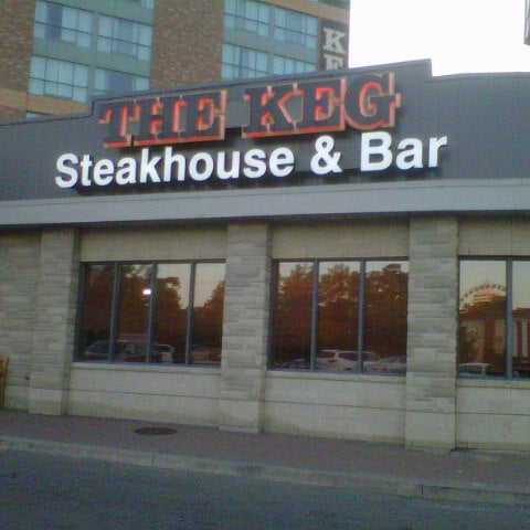 Photo taken at The Keg Steakhouse + Bar - Niagara Falls Courtyard by Igor C. on 9/3/2012