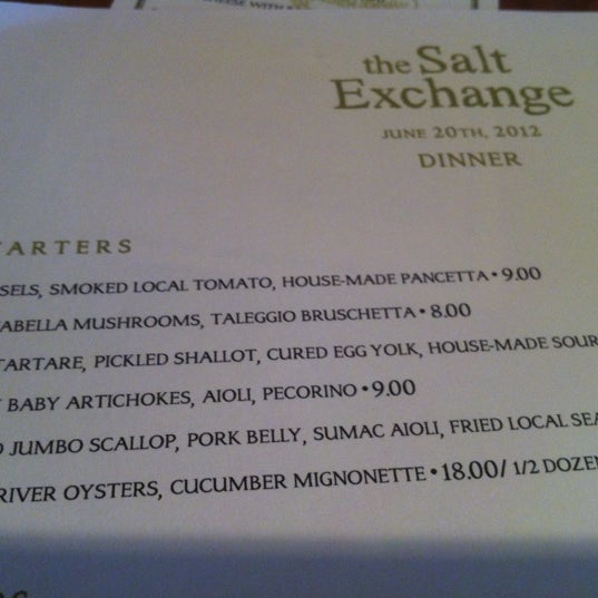Photo taken at The Salt Exchange Restaurant by Jeff C. on 6/20/2012