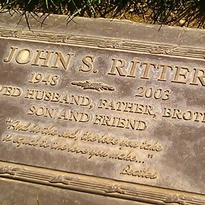 John Ritter's Grave.