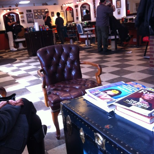 Photo taken at Tomcats Barbershop by Franco C. on 2/17/2012