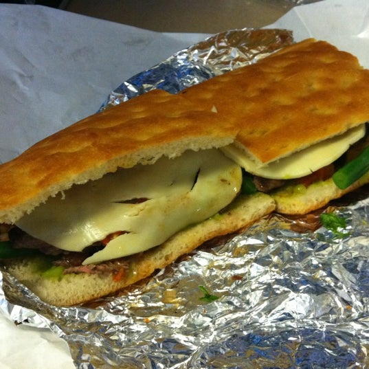 Try the grilled steak fava on focaccia bread.