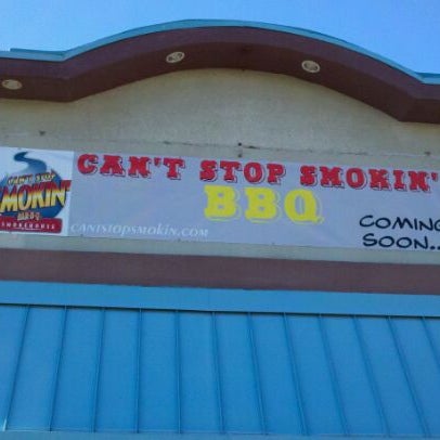 Photo taken at Can&#39;t Stop Smokin&#39; BBQ by Conrad S. on 1/21/2012