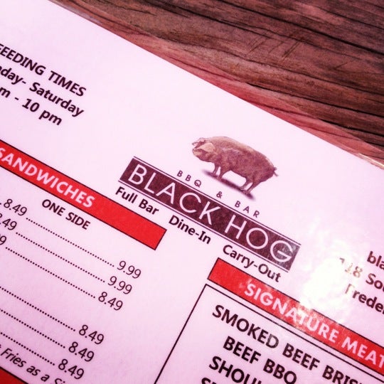 Photo taken at Black Hog BBQ by Laura M. on 6/16/2012