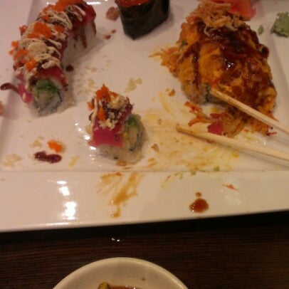 Photo taken at Mr. Sushi by Tiffany B. on 9/2/2012