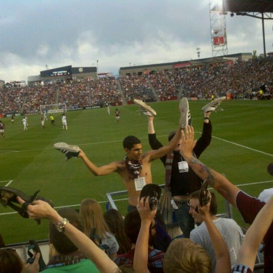 Photo taken at Colorado Rapids Supporters Terrace by Casey B. on 6/19/2011